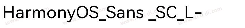 HarmonyOS_Sans _SC_L字体转换